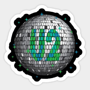 U2 Disco Ball | Green Sticker